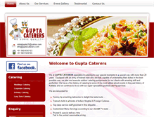 Tablet Screenshot of guptacaterers.com